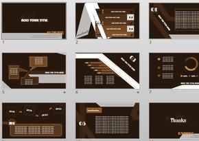 大氣巧克力色商務(wù)PPT模板
