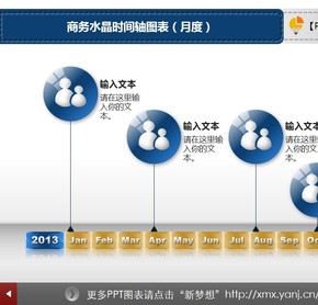 153_商務水晶時間軸圖表（月度）