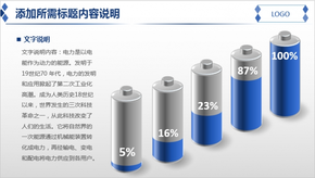 藍色電池圖表關系