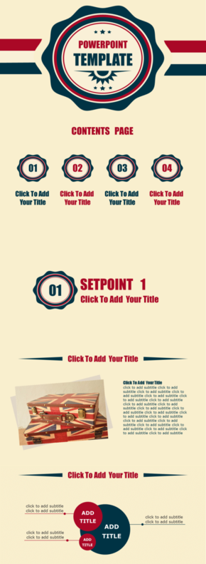 英倫復古風通用PPT模板