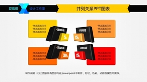 并列關系矩形PPT圖表