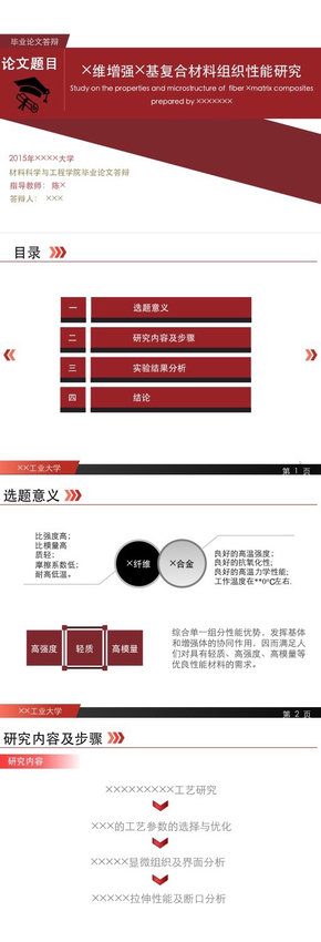 畢業(yè)論文答辯模板