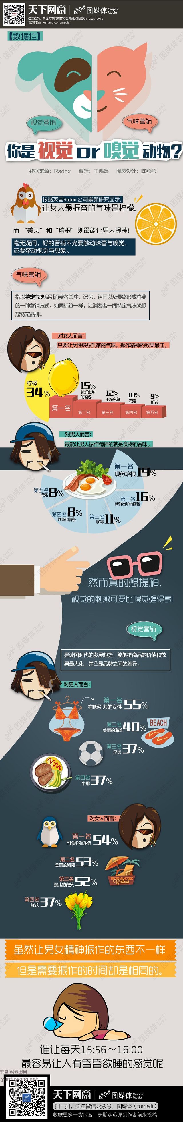 [演界信息圖表]彩色手繪-視覺(jué)嗅覺(jué)