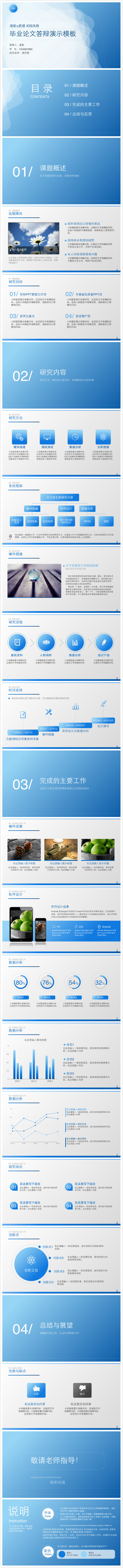 動態(tài)清新IOS風(fēng)格畢業(yè)論文答辯KEYNOTE模板（16：9）