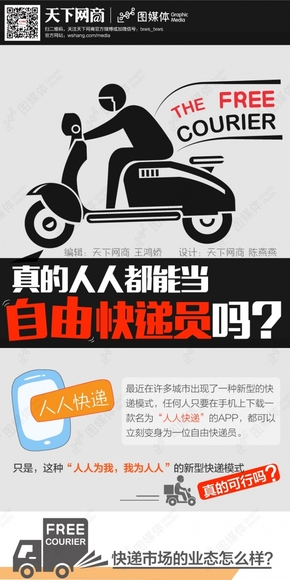 【演界信息圖表】簡潔分析-真的人人都能當“自由快遞員”嗎？