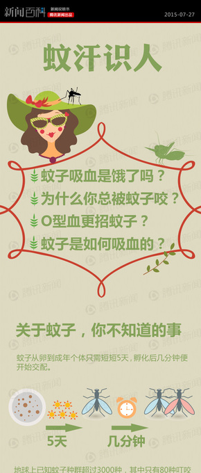 【演界信息圖表】卡通活潑-蚊汗識人