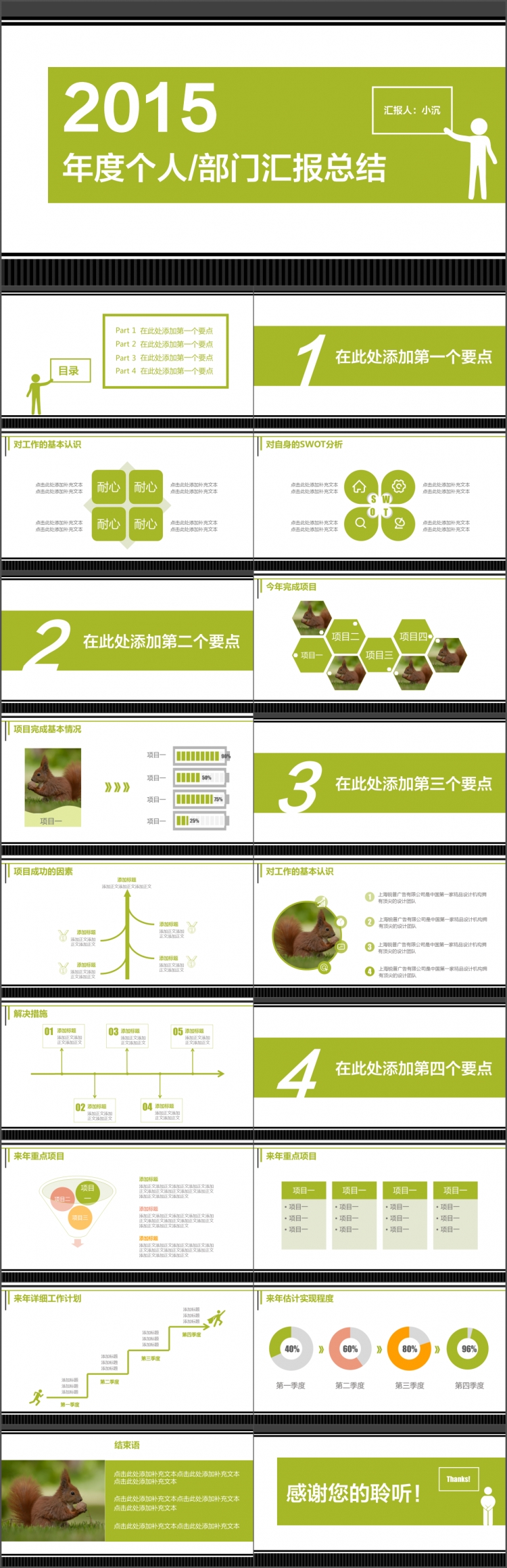 個(gè)人/部門(mén)年度匯報(bào)商務(wù)模板