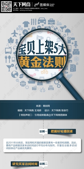 【演界信息圖表】簡(jiǎn)約商務(wù)-寶貝上架5大黃金法則