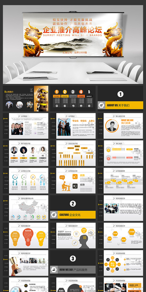 高端品位企事業(yè)推介PPT設(shè)計(jì)