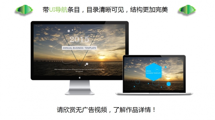 商務(wù)，唯美，雙封面，雙配色方案，精美多功能PPT模板