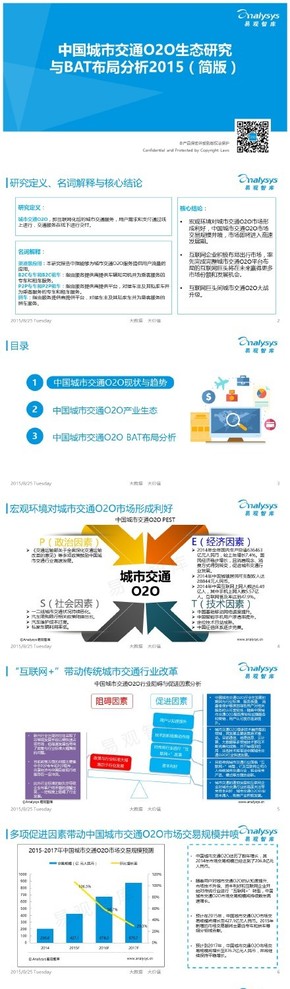 【演界信息圖表】【中國(guó)城市交通O2O生態(tài)研究與BAT布局分析2015（簡(jiǎn)版）】