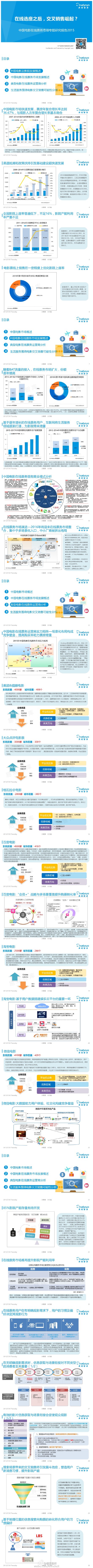 【演界信息圖表】【中國(guó)電影在線票務(wù)市場(chǎng)專題研究報(bào)告2015】