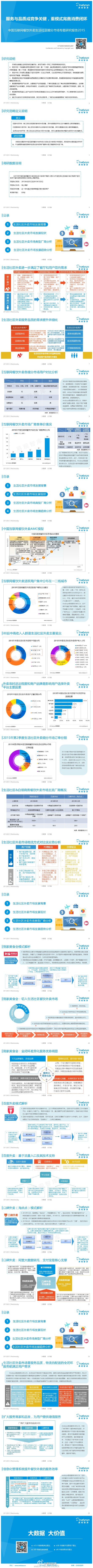 【演界信息圖表】【中國互聯(lián)網(wǎng)餐飲外賣生活社區(qū)細(xì)分市場專題研究報(bào)告2015】
