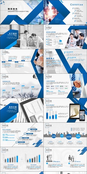 動態(tài)高端定制級企業(yè)演示匯報類商務(wù)PPT模板