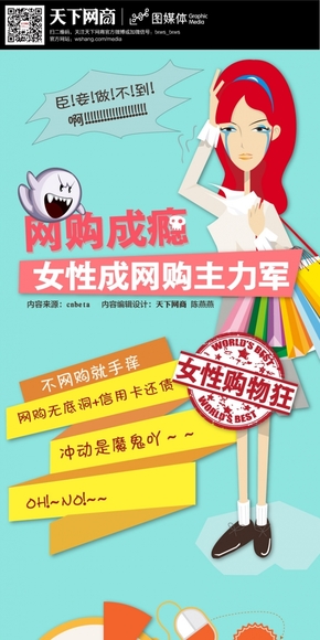 【演界信息圖表】創(chuàng)意圖表-網(wǎng)購(gòu)成癮