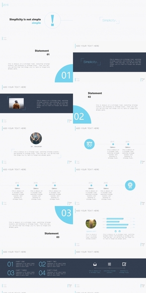 2016極致簡(jiǎn)約主義演示模板