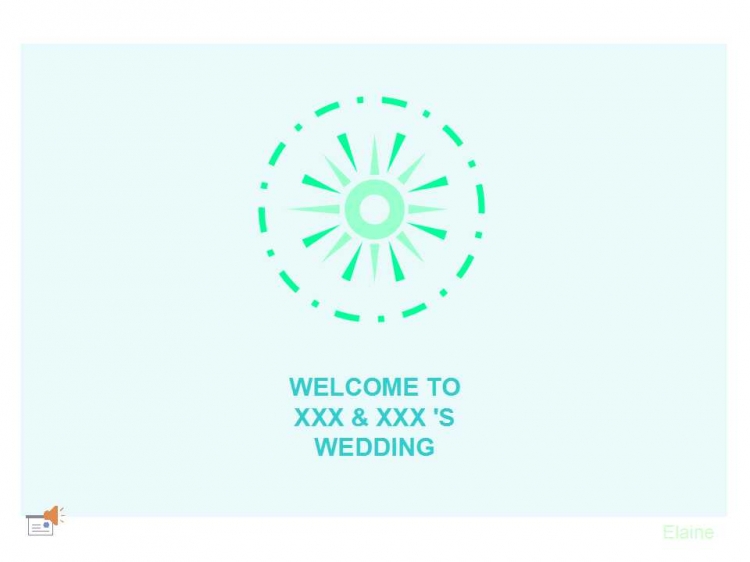 薄荷糖_清新甜蜜婚禮向PPT