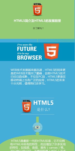 {滿的店信息圖表} 一張看HTML5的發(fā)展、未來。