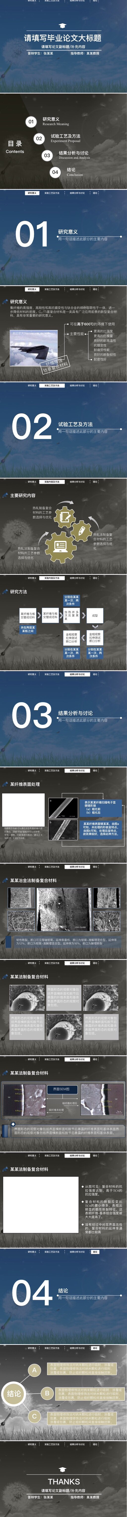 夢幻論文答辯模版