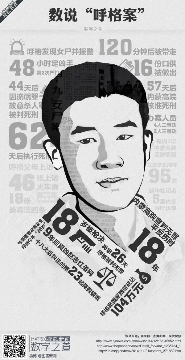 【演界信息圖表】黑白手繪-數(shù)說(shuō)呼格案
