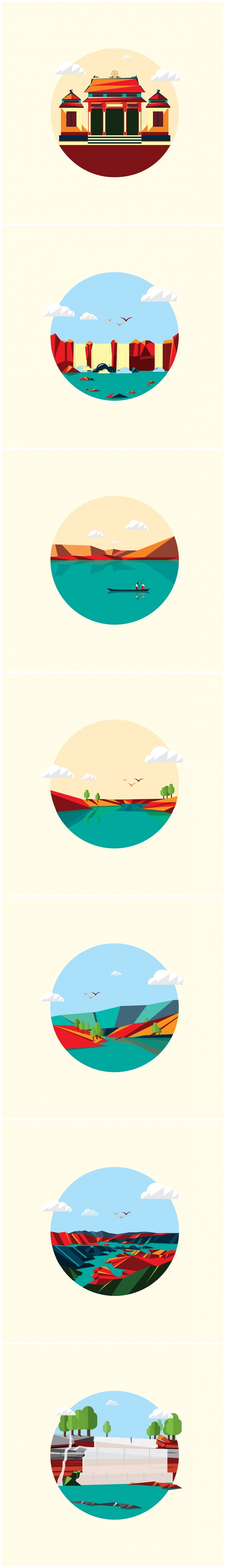 【演界信息圖表】低面系列-山水