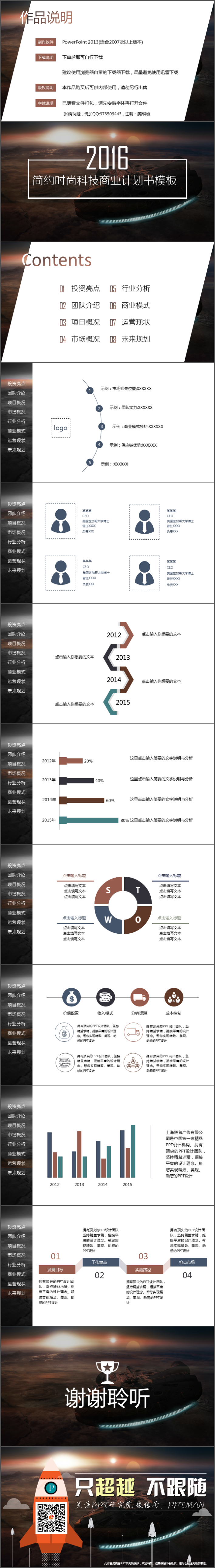 【密斯特道出品】簡約時(shí)尚科技商業(yè)計(jì)劃書模板