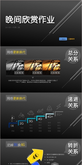 【晚間欣賞】4G網(wǎng)絡(luò)-PPT圖表設(shè)計(jì)