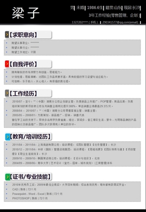 一頁式PPT簡(jiǎn)歷 經(jīng)典