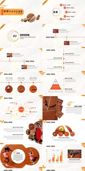 網球體育行業(yè)項目提案PPT模板