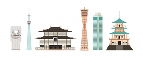 【演界信息圖表】繪圖-日本建筑