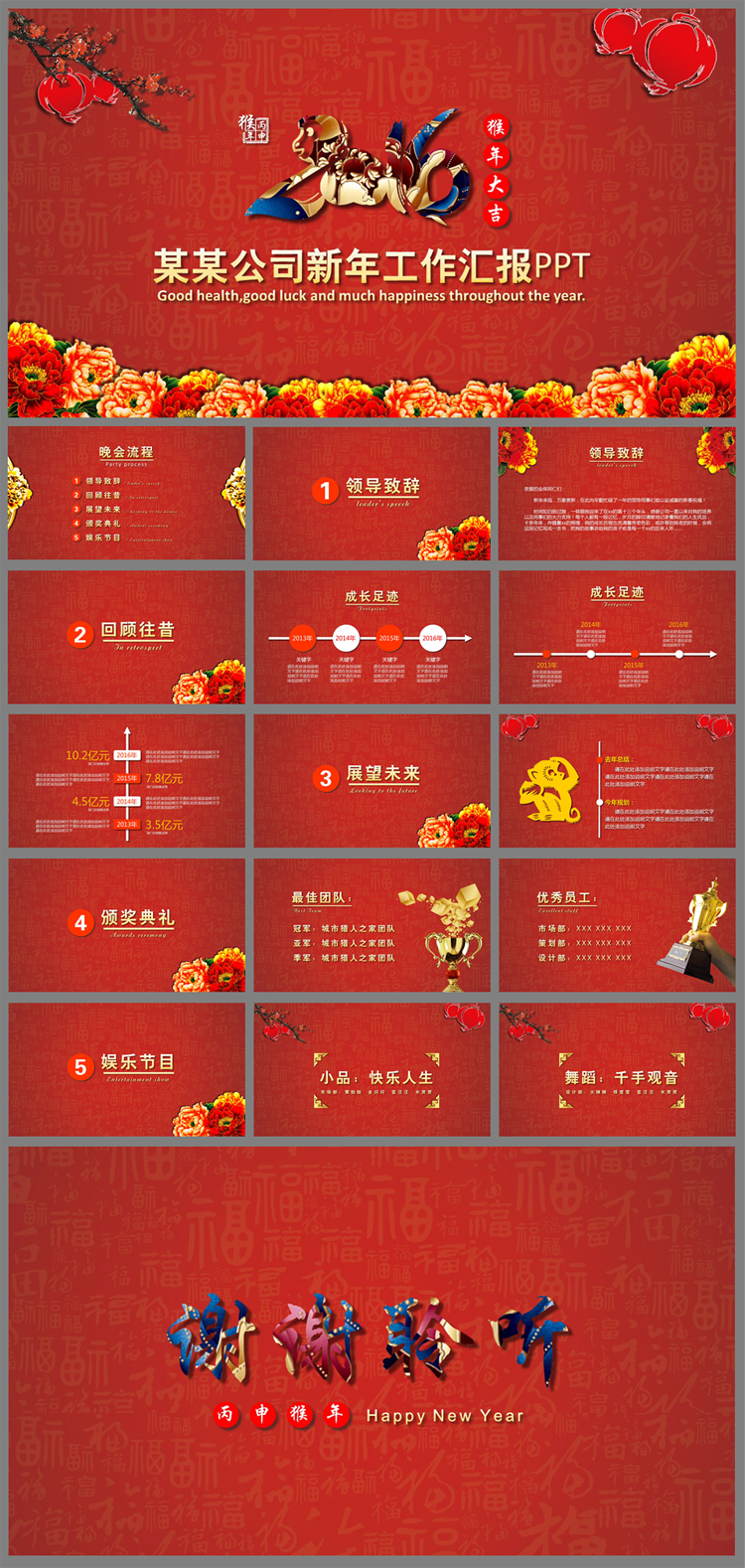 猴后賀歲匯報PPT