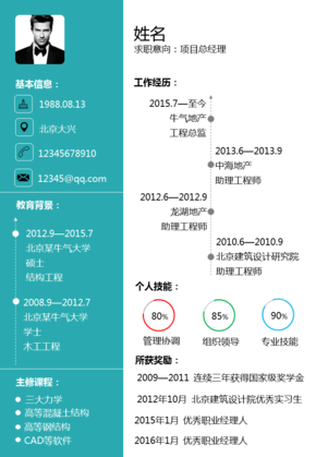 個(gè)人求職簡(jiǎn)歷PPT模板