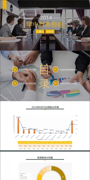 財務匯報類PPT模板
