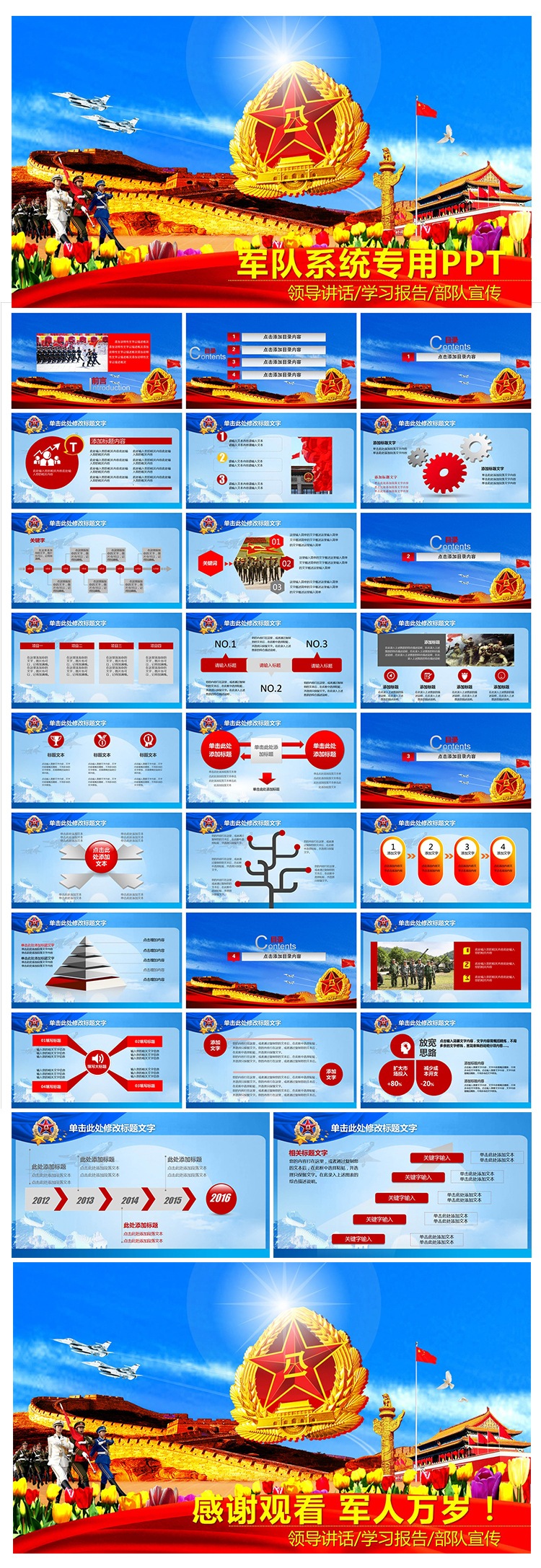 精美震撼軍隊系統(tǒng)PPT專項設計