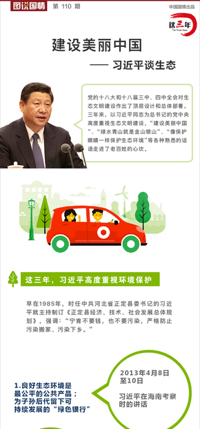 【演界信息圖表】白色簡約-建設(shè)美麗中國，習(xí)近平談生態(tài)-封面