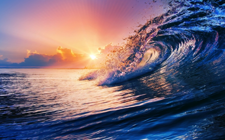 【圖片分享計劃】夕陽與海浪