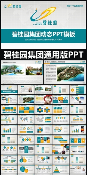 碧桂園集團企業(yè)簡介通用動態(tài)PPT專用模板 述職報告 工作總結(jié) 工作匯報 年終總結(jié) 新年計劃