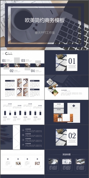 歐美簡(jiǎn)約 商務(wù)模板