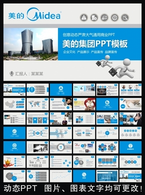 美的集團(tuán)框架完整通用版動態(tài)ppt專用模板 述職報告 工作總結(jié) 工作匯報 年終總結(jié) 新年計(jì)劃