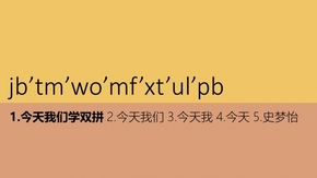 今天我們學(xué)雙拼！——雙拼教程課件PPT（色彩搭配設(shè)計(jì)）