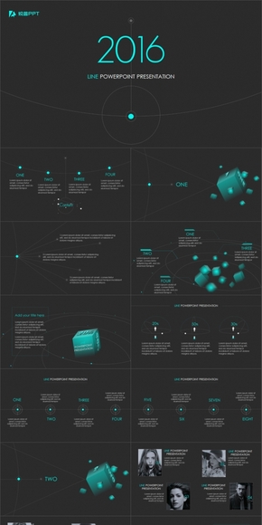  [Xinghan Xiliu Space Sense Series] Line technology template