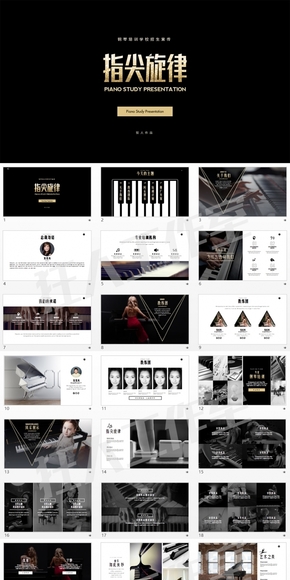 多用途高端鋼琴藝術(shù)培訓學校宣傳介紹PPT