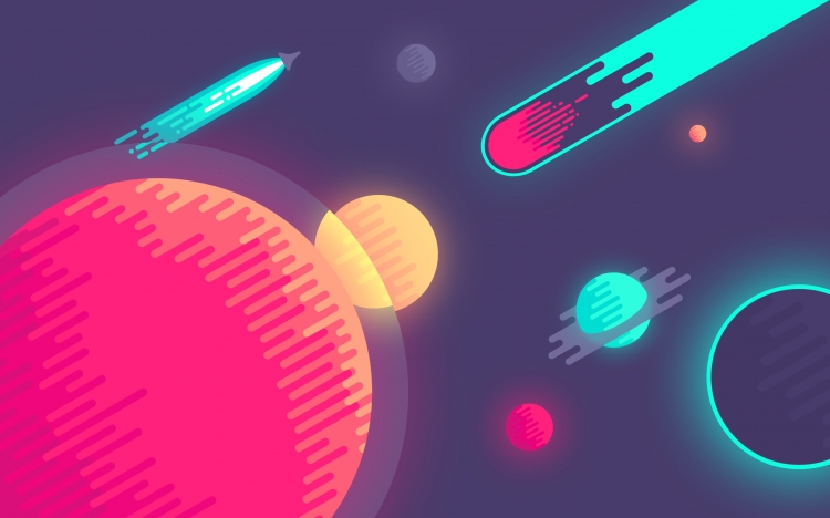 【桌面壁紙】抽象 流星