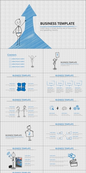 手繪風(fēng)格商務(wù)PPT模板2