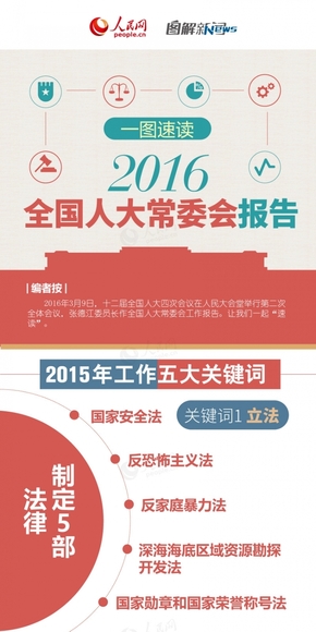 【演界信息圖表】彩色扁平-人大常委會(huì)報(bào)告