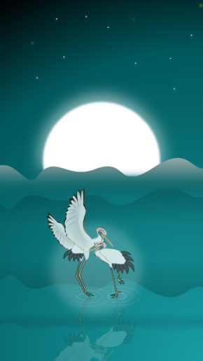 iOS小插畫（鶴愛2）