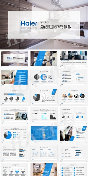 海爾集團(tuán)公司工作總結(jié)匯報市場分析keynote
