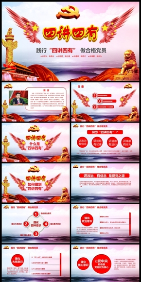 精細(xì)解讀四講四有PPT兩學(xué)一做深入學(xué)習(xí)