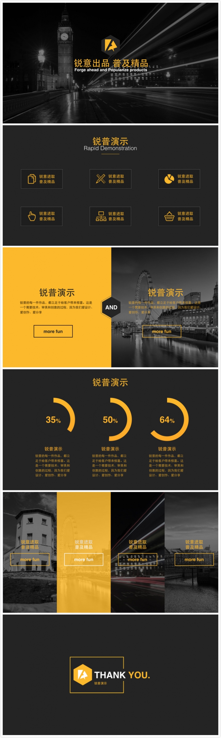 黑黃簡約商務keynote