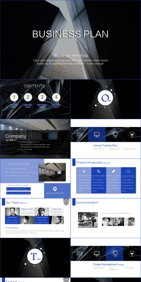 【PPTER汐藍(lán)】炫黑商業(yè)計(jì)劃書通用ppt模板之二